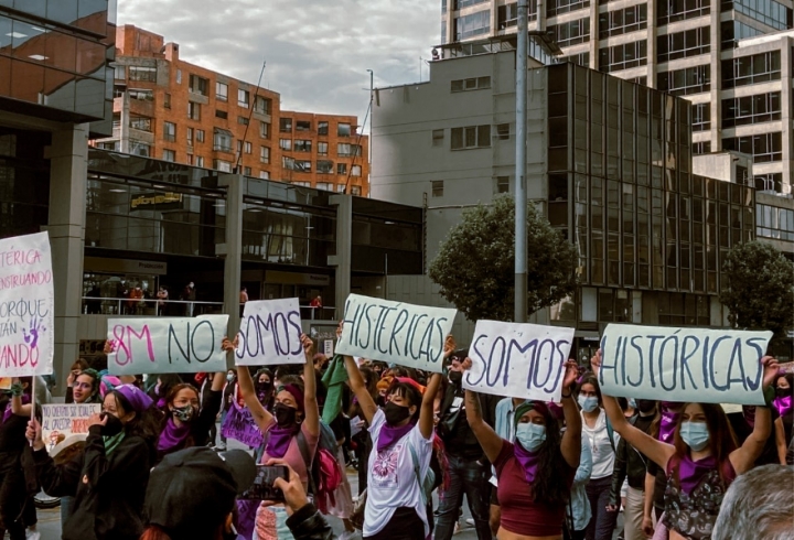 En im&aacute;genes, las marchas del 8M en Bogot&aacute;