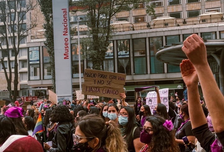 En im&aacute;genes, las marchas del 8M en Bogot&aacute;