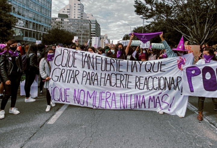 En im&aacute;genes, las marchas del 8M en Bogot&aacute;