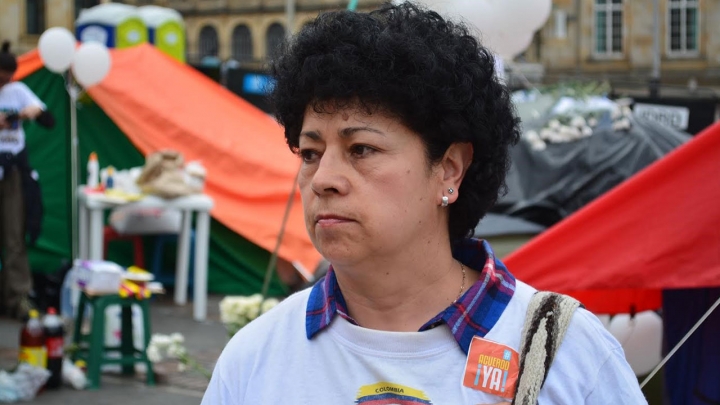 La directora de Afamipaz visit&oacute; el Campamento por la Paz