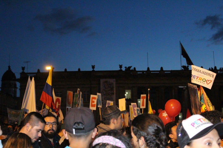 El cierre de campa&ntilde;a de Gustavo Petro en la Plaza de Bol&iacute;var