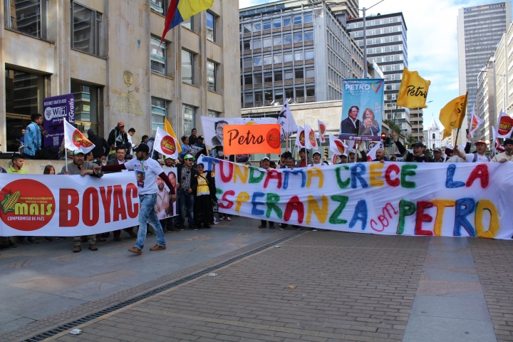 El cierre de campa&ntilde;a de Gustavo Petro en la Plaza de Bol&iacute;var