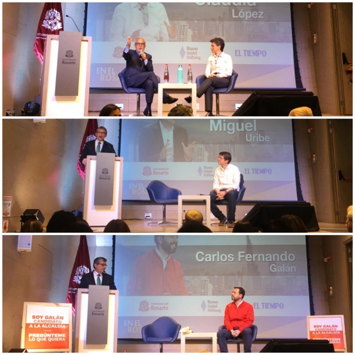 El foro se realiz&oacute; en el Aula Mutis de la Universidad del Rosario