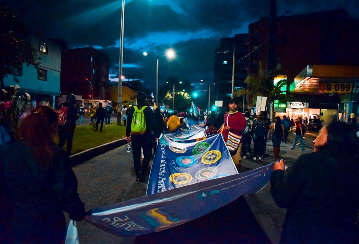 Los sindicatos tambi&eacute;n participaron de las manifestaciones.