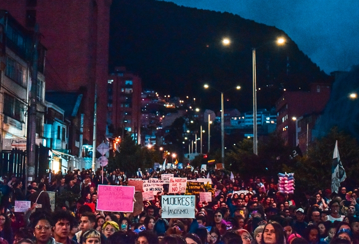 Fueron miles de personas que estuvieron pac&iacute;ficas sin la presencia del ESMAD.