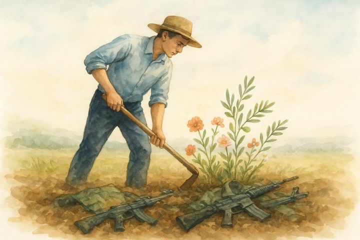 Ilustraci&oacute;n sobre pacifismo