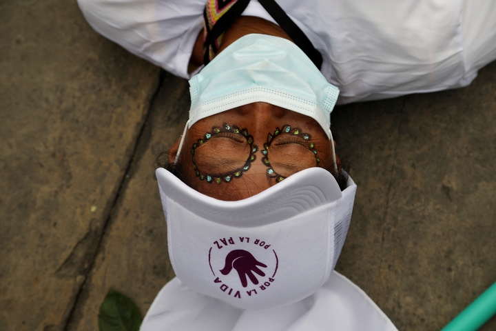 Performance de las mujeres de las FARC en Bogot&aacute; (Noviembre, 2020)