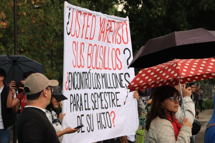 As&iacute; se alistan los estudiantes para la marcha por la universidad p&uacute;blica