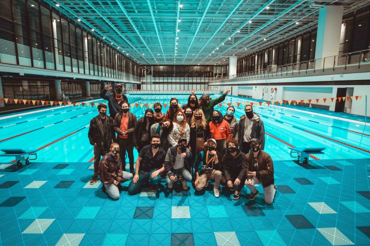 Imagen del rodaje de Al Ritmo del Agua en Bogot&aacute;