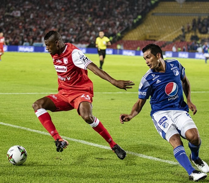 Cl&aacute;sico Bogotano entre Millonarios y Santa Fe. 3 de marzo 2020.