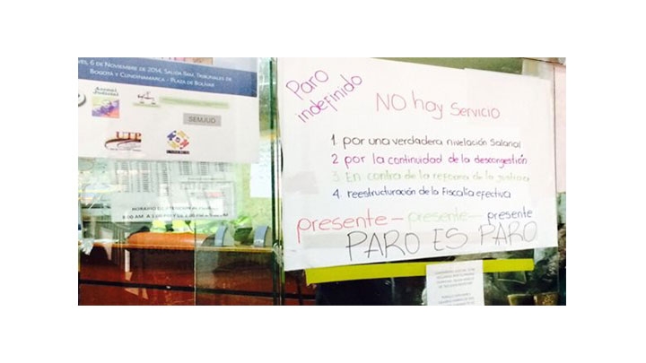 El paro contin&uacute;a.